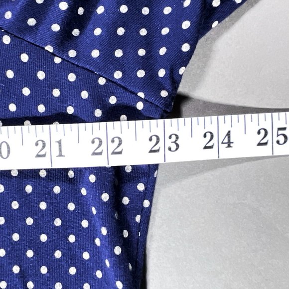 First Issue A Liz Claiborne Company Missy 3/4 Sleeve Polkadot Top Size XL - Picture 8 of 12